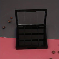 12 Grid Empty Eyeshadow Palette Clear Top for Makeup
