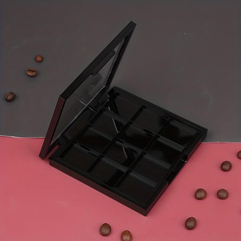 12 Grid Empty Eyeshadow Palette Clear Top for Makeup