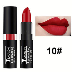 Sexy Red Matte Lipstick Velvet Finish Long Lasting Makeup