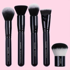 5pcs Makeup Brushes Set Flat Head Foundation Mask Loose Powder Blush Beauty