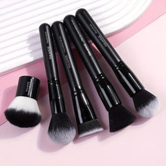 5pcs Makeup Brushes Set Flat Head Foundation Mask Loose Powder Blush Beauty