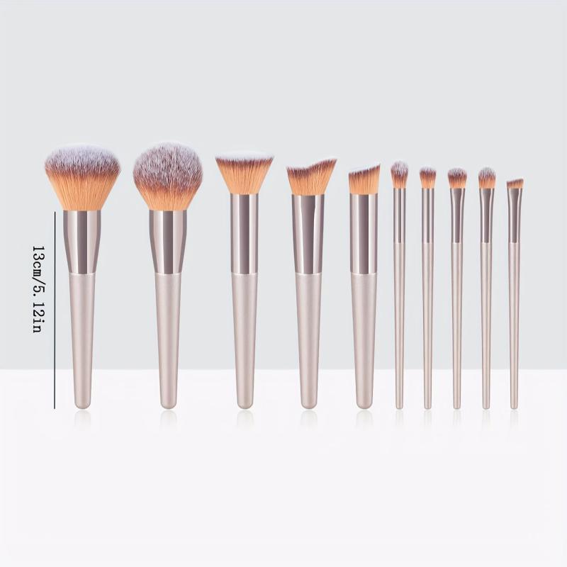 10pcs Makeup Brush Set Eye Loose Powder Eyebrow Beauty Tool