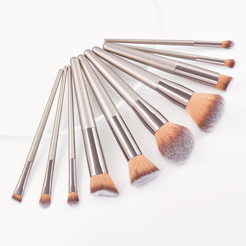10pcs Makeup Brush Set Eye Loose Powder Eyebrow Beauty Tool