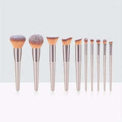 10pcs Makeup Brush Set Eye Loose Powder Eyebrow Beauty Tool