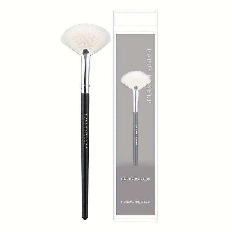 Fan Shaped Highlight Brush Soft Blush Bronzer Cheekbones Brush