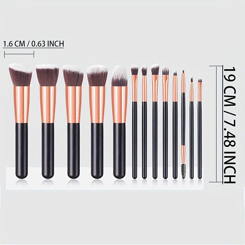 14pcs Makeup Brushes Set with Case Soft & Oder Face Makeup Kit