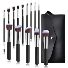 14pcs Makeup Brushes Set with Case Soft & Oder Face Makeup Kit