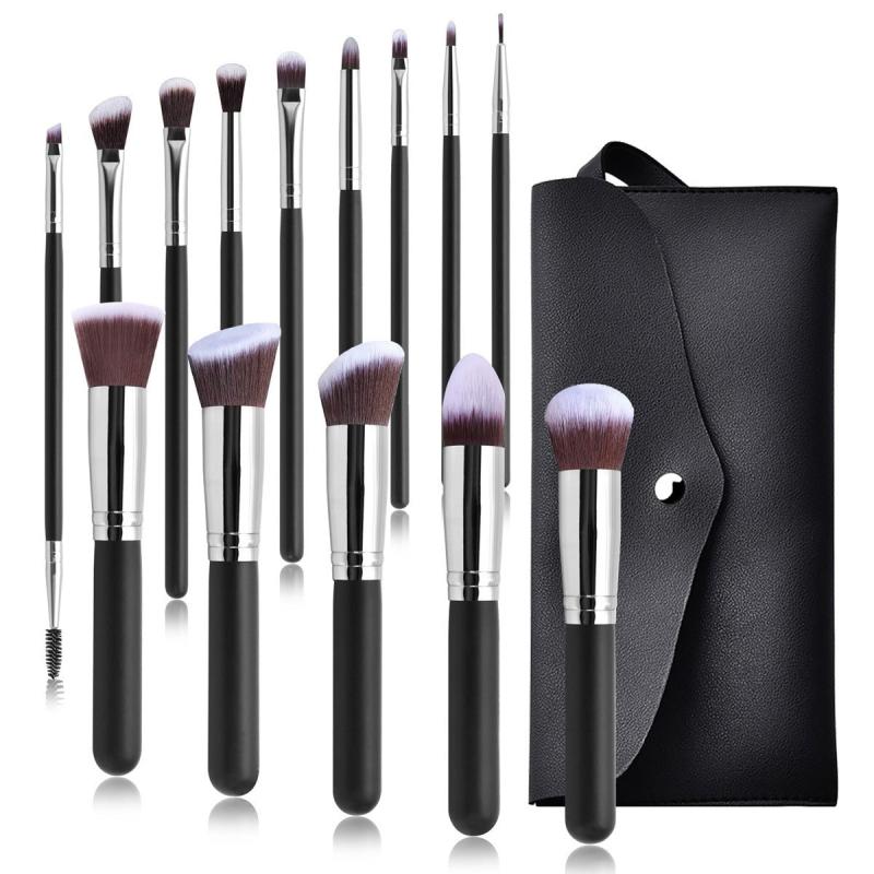 14pcs Makeup Brushes Set with Case Soft & Oder Face Makeup Kit