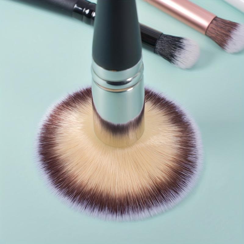 3pcs Makeup Sponge & Brush Kit Flat Top Foundation Makeup Brush