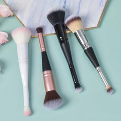 3pcs Makeup Sponge & Brush Kit Flat Top Foundation Makeup Brush