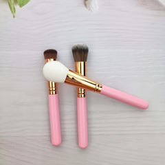 3pcs Mini Makeup Brush Set For Foundation Blush Powder Contour