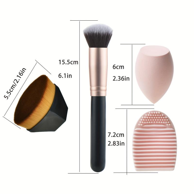 Makeup Brush Beauty Sponge Cleaning Tool Foundation Brush Set
