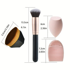 Makeup Brush Beauty Sponge Cleaning Tool Foundation Brush Set