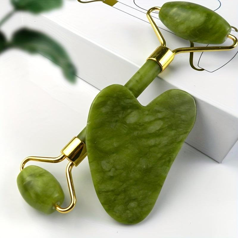 Jade Roller Gua Sha Set for Tightening & Sculpting - Skin Care Tools
