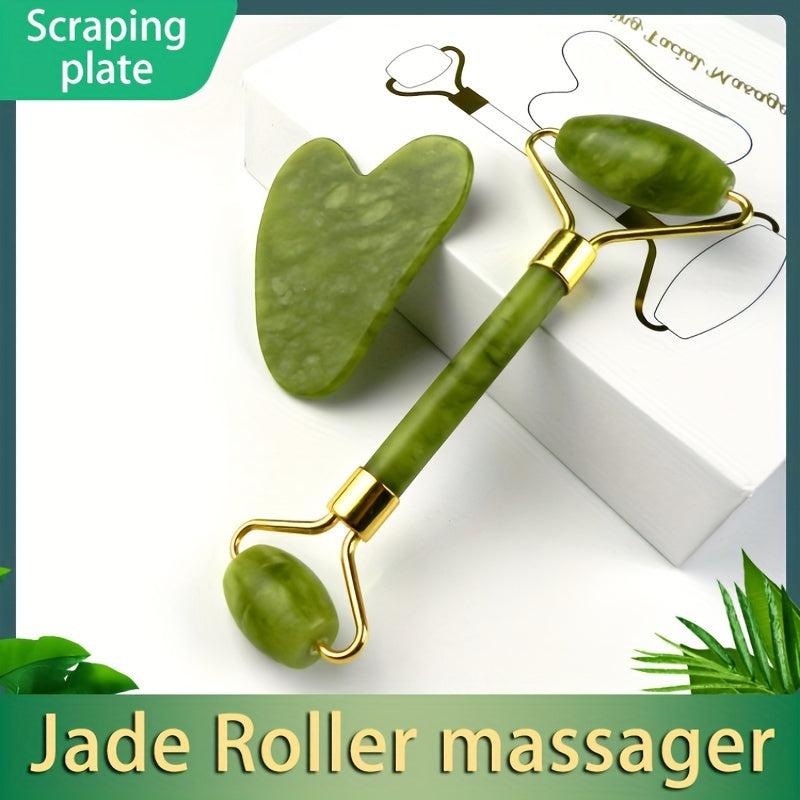 Jade Roller Gua Sha Set for Tightening & Sculpting - Skin Care Tools