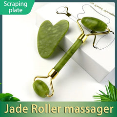 Jade Roller Gua Sha Set for Tightening & Sculpting - Skin Care Tools
