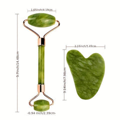 Jade Roller Gua Sha Set for Tightening & Sculpting - Skin Care Tools