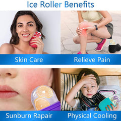 Ice Roller for Eyes and Neck Tighten Tone Skin Enhance Glow