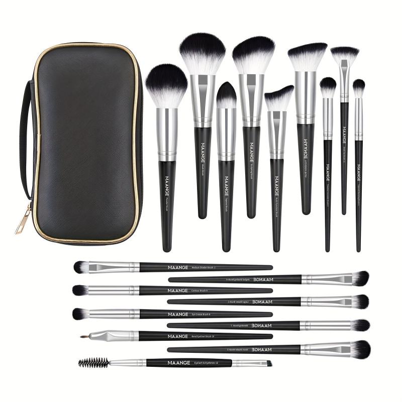 Makeup Brushes 18 Pcs Professional Synthetic Makeup Brush Set With Case