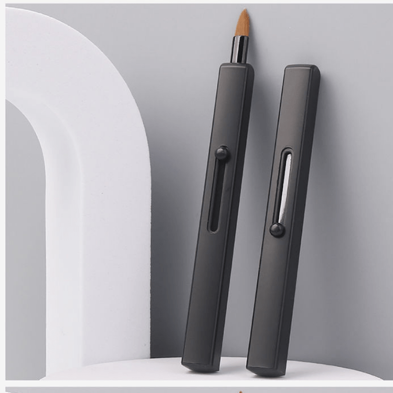 Retractable Lip Makeup Brush with Protect Cap