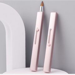 Retractable Lip Makeup Brush with Protect Cap