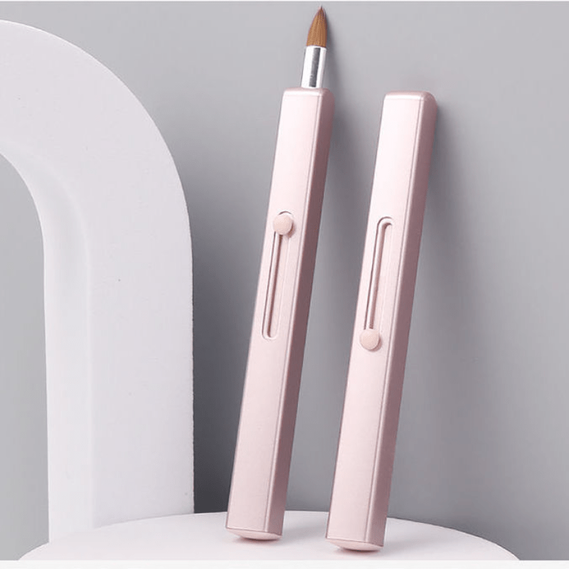 Retractable Lip Makeup Brush with Protect Cap