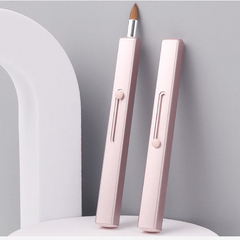 Retractable Lip Makeup Brush with Protect Cap