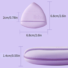 2pcs Air Cushion Powder Puff Wet Dry Makeup Sponge Puff