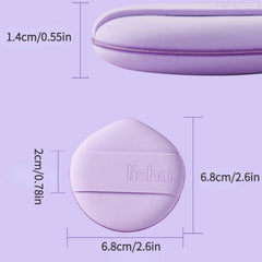 2pcs Air Cushion Powder Puff Wet Dry Makeup Sponge Puff