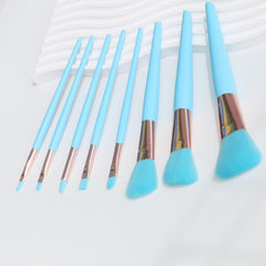 8pcs Candy Makeup Brush Kit Loose Powder Concealer Lip Eyebrow Brush Gift