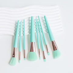 8pcs Candy Makeup Brush Kit Loose Powder Concealer Lip Eyebrow Brush Gift