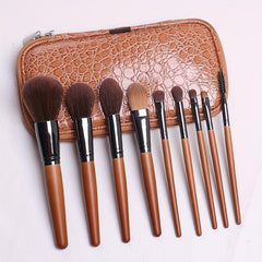 9pcs Makeup Brush Set Blush Powder Highlight Eye Shadow Soft Tools