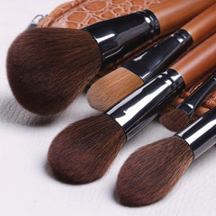 9pcs Makeup Brush Set Blush Powder Highlight Eye Shadow Soft Tools