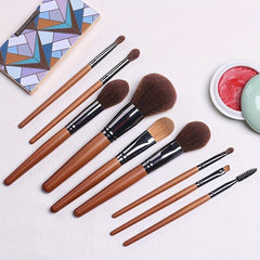 9pcs Makeup Brush Set Blush Powder Highlight Eye Shadow Soft Tools