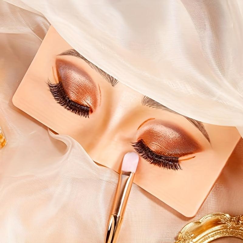 3D Silicone Makeup Practice Face Board - Perfect Aid for Eye Makeup Practice