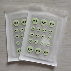 Noctilucence Skull Pimple Patches Halloween Party