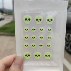 Noctilucence Skull Pimple Patches Halloween Party