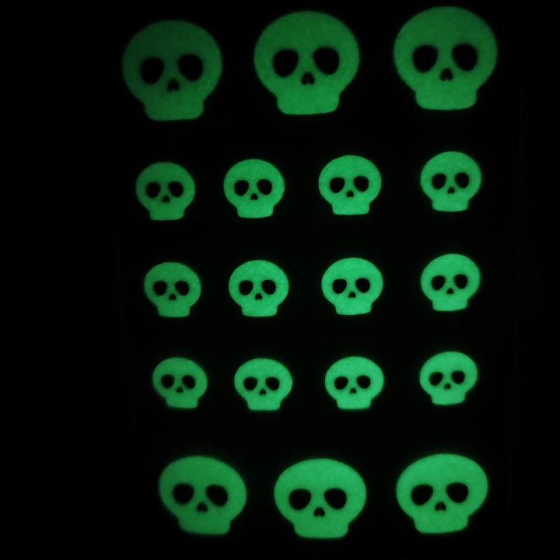 Noctilucence Skull Pimple Patches Halloween Party