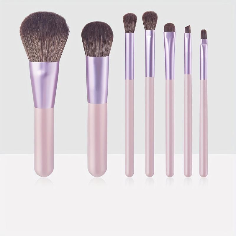 7 Pcs Makeup Brush Set Professional Cosmetic Beauty Tool Purple