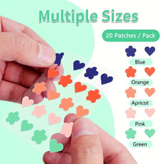 Acne Pimple Patches Hydrocolloid Rainbow Star Heart Shape 15pcs