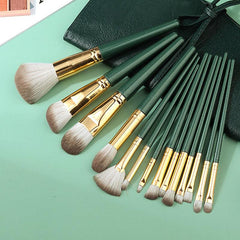 14PCs Makeup Brushes Set With Brush Case For Foundation Powder Eyeshadow