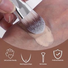 4pcs Makeup Brush Set Foundation Mask Skincare Facial Cleaner Portable