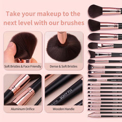 20pcs Professional Makeup Brush Set Foundation Concealer Blush Powder Eyeshadow