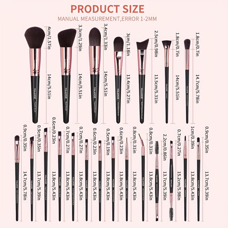 20pcs Professional Makeup Brush Set Foundation Concealer Blush Powder Eyeshadow