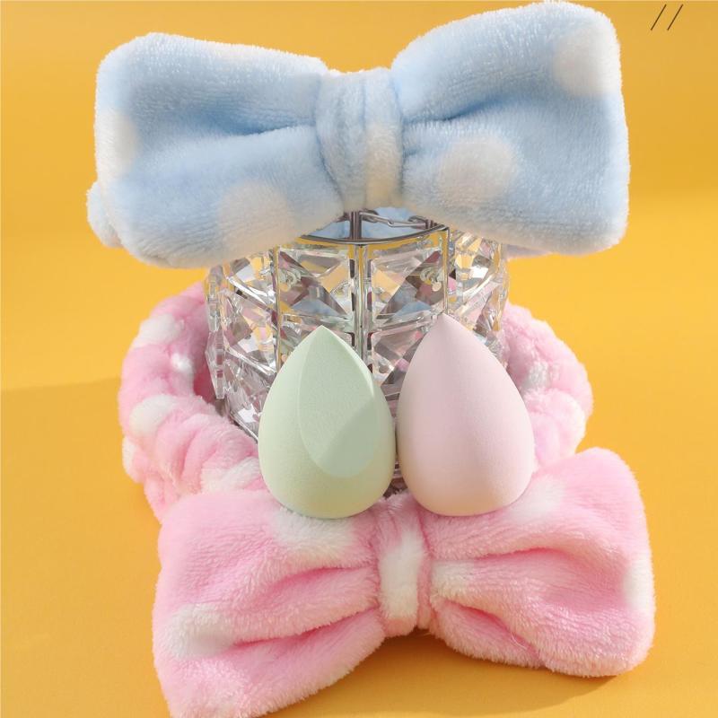 2pcs Beauty Egg with Makeup Hairband Set