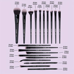 20pcs Makeup Brush Set with Case Professional Brushes Kit for Face Eyes Lips