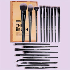 20pcs Makeup Brush Set with Case Professional Brushes Kit for Face Eyes Lips