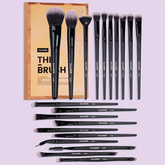 20pcs Makeup Brush Set with Case Professional Brushes Kit for Face Eyes Lips