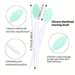 Silicone Face Scrubber Set 6pcs Exfoliator Blackhead Skin Care Tools