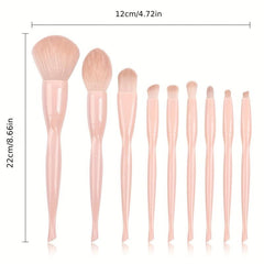 9pcs Makeup Brush Set Ideal For Makeup Beginner Artist